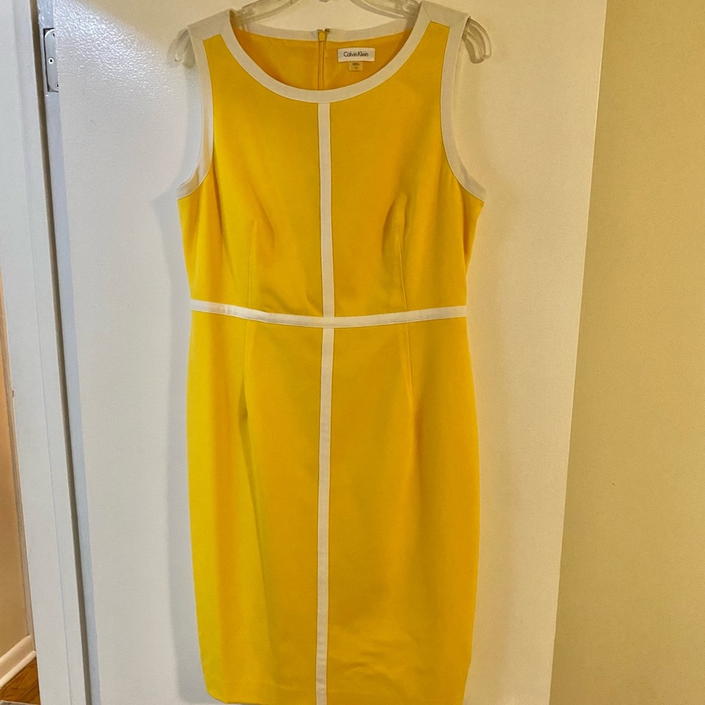 Calvin Klein Yellow Summer Dress